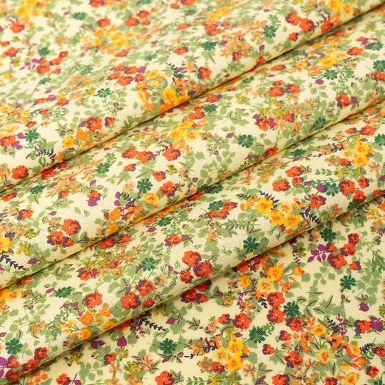 SINGER Orange Butterfly Cotton Fabric Bundle